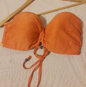 Orange sherbert bandeau bikini top 34DDD